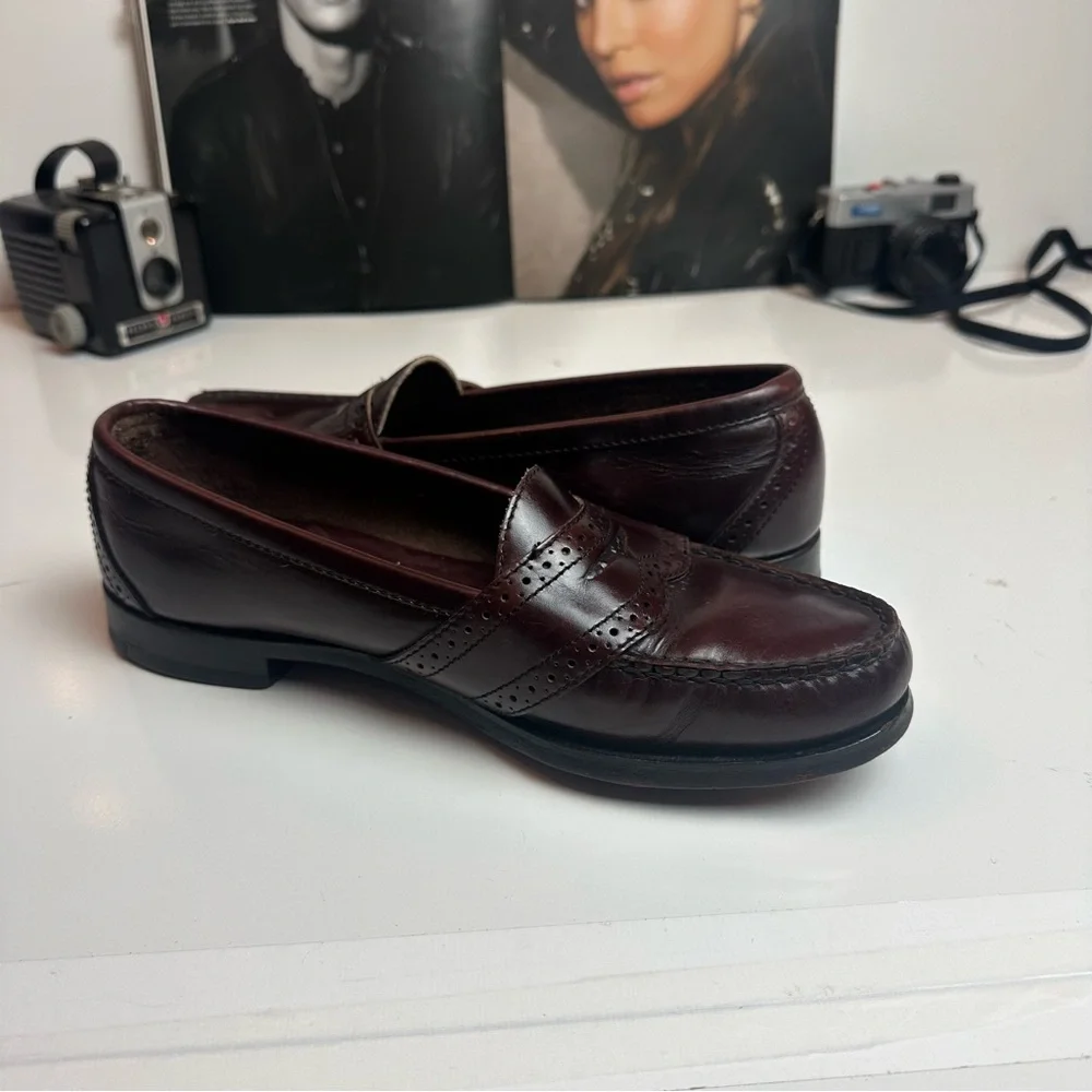 Dark Academia Penny Loafers | Polo Ralph Lauren Heritage Leather Slip Ons